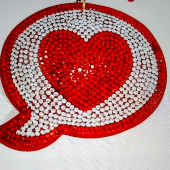 Heart Emoji Puffy Keychain - Picture 2 of 2